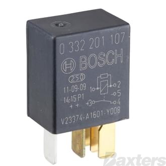 Relay Micro Bosch 12V 30/10A C hange Over 5 Pin Resistor Prot ected