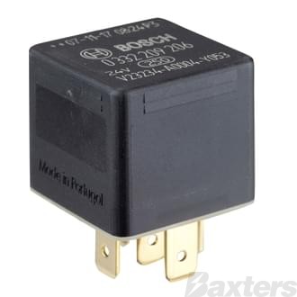 Relay Mini 24V 20/10A 5 Pin Change Over Resistor Protected 