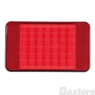 LED Stop/Tail Lamp 9-32V Red Replacement Module 167x102mm Rect