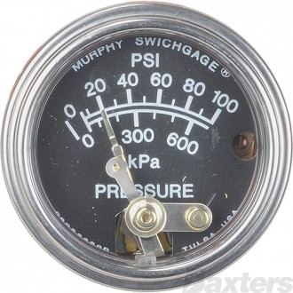 Murphy Mechanical Pressure Switch Gauge 100PSI (600 kPa) 