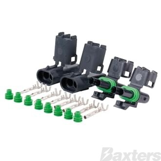 Weather Pack Connectors Complete Kit 2 circuit Inline ** Use BWPCK-2 **
