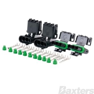 Weather Pack Connectors Complete Kit 3 circuit Inline