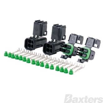 Weather Pack Connectors Complete Kit 4 circuit Square