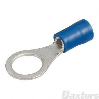 Crimp Terminal Ring Insulated Blue 8.4mm Bag (100) 