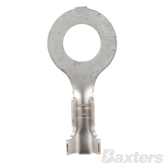 Crimp Terminal Ring 6mm Uninsulated Pkt 100