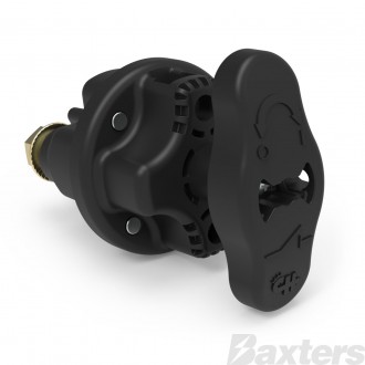 Battery Master Switch Black 6-32V 300A Cont. NO + 10A Aux. Cont. @ 12V Integrated Lockout