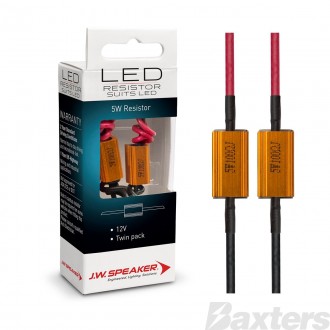 LED Load Resistor Twin Pack 12V 5W 100 Ohm 