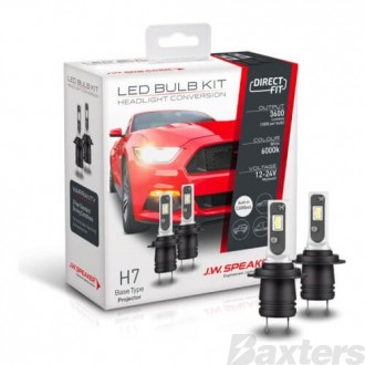 JW Speaker LED Headlight Kit H7 12/24V 6000K Direct Fit 