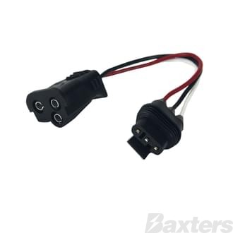 3 Wire Adaptor Plug Male AMP to Female PL3 Suits LumenX Series