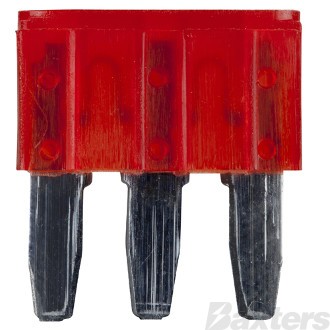 Micro 3 Wedge Fuse 3 Legs 10A Red [Pack of 50] 