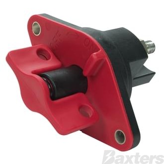 Battery Master Switch 12-32V 500A NO Contacts Single Pole with Lockable Red Handle