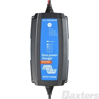 Blue Smart Battery Charger 12V 10A 1 Output IP65 Rating Dust and Water Resistant
