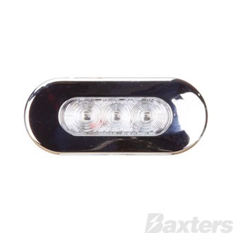 Clearance Light LED White BR10 Series 10-30V 75x32x11mm Clear Lens Fixed Mount 0.5m