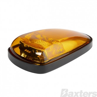 LED CAT 6 Indicator Lamp Amber 10-30V 150 x 88 x 32mm Amber Surface Mount Black Bkt