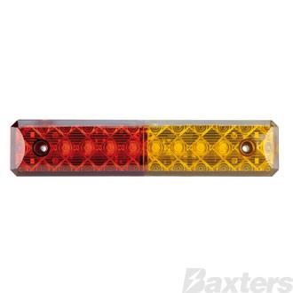 LED Rear Combination Lamp 10-30V Stop/Tail/Ind Surface Mount 204x40mm Strip