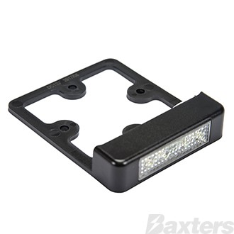 LED Licence Plate Lamp 12V with Bracket Suits BR208 Series Lamps