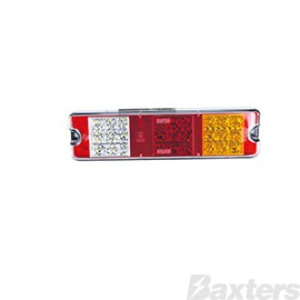 LED Rear Combination Lamp 10-30V Stop/Tail/Ind/Rev Surface/L Bracket Mnt 230x60mm