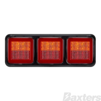 LED Rear Combination Lamp 10-30V Stop/Tail/Ind x3 Glow Park 274x100mm