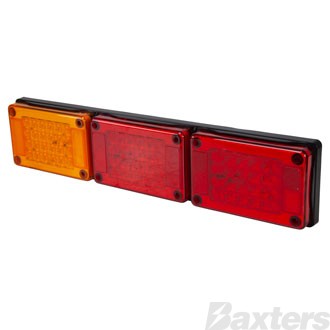 LED Rear Combination Lamp 10-30V Stop/Tail x 2/Ind Jumbo Triple Surface Mount 604x132mm