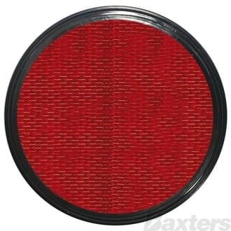 Reflector Red Round Self Adhesive 60 Dia X 9mm 