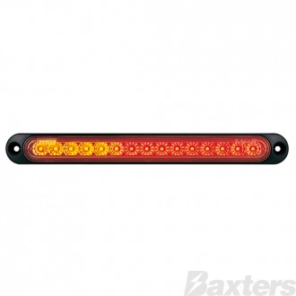 LED Rear Combination Lamp 12V Stop/Tail/ind Strip Surface Mount 252x28mm