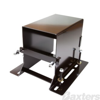 Battery Box Universal Under-tray Multi Fit Black Powder Coated Steel