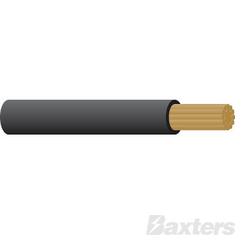 Battery Cable 000 B&S - Black 10m