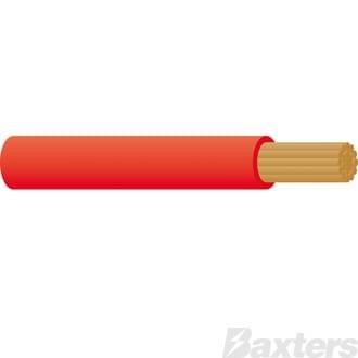 3mm Single Core Cable - Red 100m