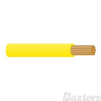 Single Core Cable 4mm Yellow 30m 