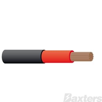 Single Core Cable 4mm Gas Wire Double Insulated Black 100m 