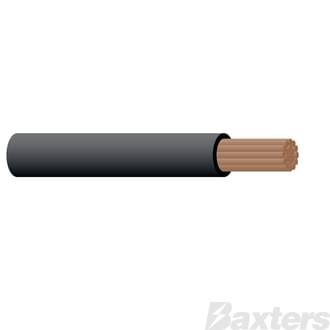Single Core Cable 5mm Black 100m 