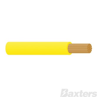 Single Core Cable 2.5mm Yellow 30m 