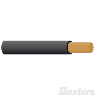 Battery Cable 00 B&S Black 30m 