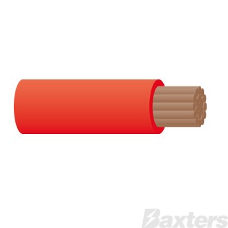 Battery Cable 3 B&S Red 100m 