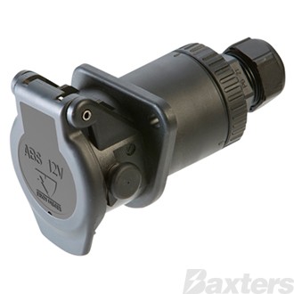 EBS Trailer Socket 12V 7-12mm with Screw Contacts 