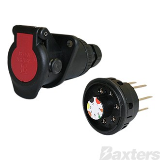 EBS Trailer Socket 24V 9-16mm Screw Contacts 