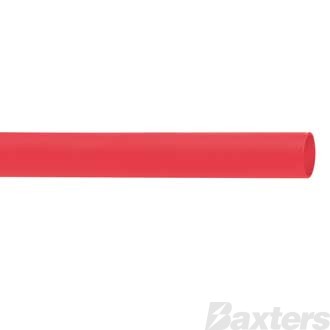 Heat Shrink Dual Wall 6mm Red Adhesive Lined 1.2m Length 3:1 Shrink Ratio