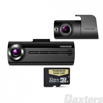 Thinkware Front & Rear Dash Cam 1080P G Sensor 32GB Micro SD