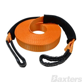 Roadsafe Heavy Duty Winch Exte nsion Strap 20 Metres Long 50m m Wide 4500kg Load Rating