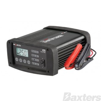 Intelli-Charge Battery Charger 12V 25A 7 Stage  Multichem Lithium Ideal For Workshops