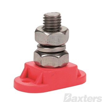 Insulated Stud 8mm Red  