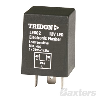 Flasher Can LED Tridon 12V 3 Pin Load Sensitive 