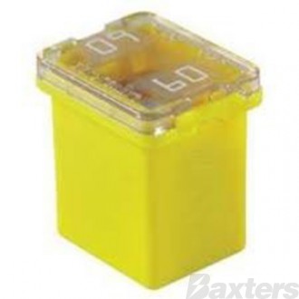 Fuse Link 58V 60A Low Profile JCase Yellow 