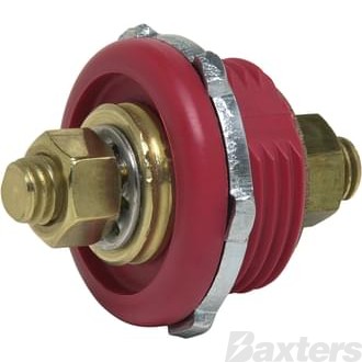 Battery Feed Stud Red 6 - 48V  