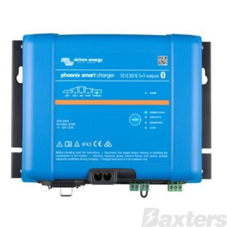 Phoenix Smart Battery Charger IP43 12V 30A 1+1 No Mains 240V Cord ADA010100300