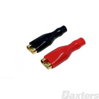 Quick Connect Golde Spade Lugs Red and Black Suits 3.6mm Wire