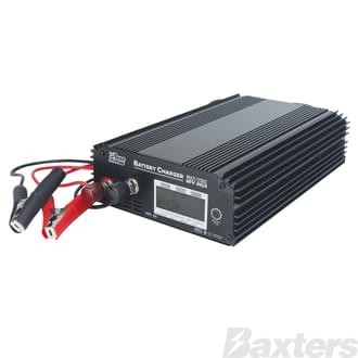 battery Charger 12V 20A LED Di splay 240V Input H/Duty applic ations