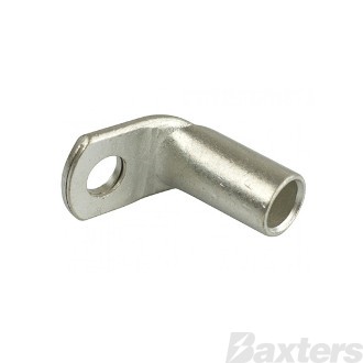Cable Lug Bellmouth 35mm2 2 B&S 8mm Hole 90 Degree Pkt 10