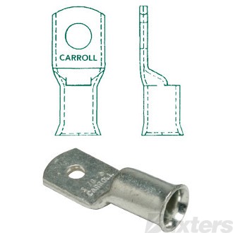 Cable Lug Bellmouth 10mm2 8 B&S 8mm Hole Pkt 10 QCU10-8