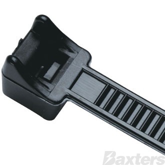 Nylon Cable Ties Black 203mm x 3.2mm Pkt 100